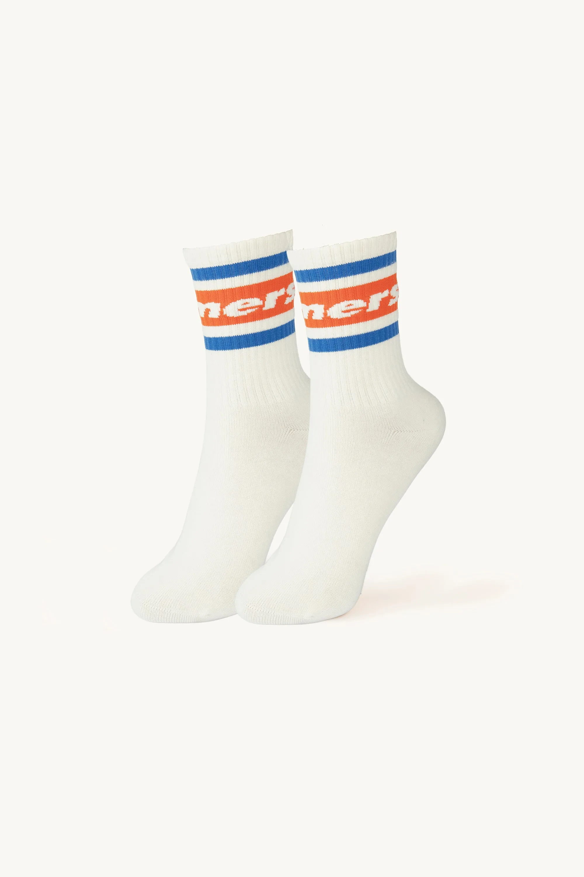 ⚤ Sneakers Foamers ICON OFF WHITE/BEIGE/NAVY - F3007