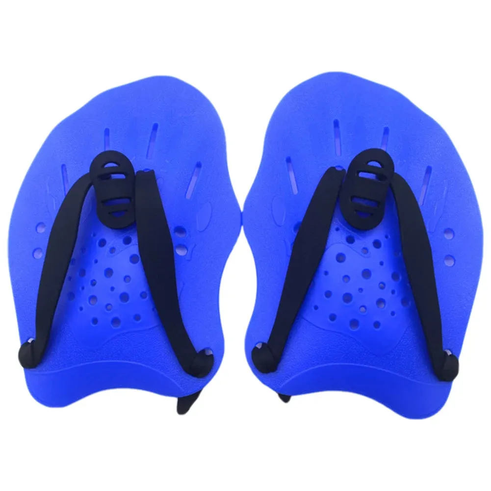 1 Pair Swimming Training Hand Paddles with Adjustable Straps Swim Hand Paddles Hand Fin Webbed Diving Gloves for Men Women Kids