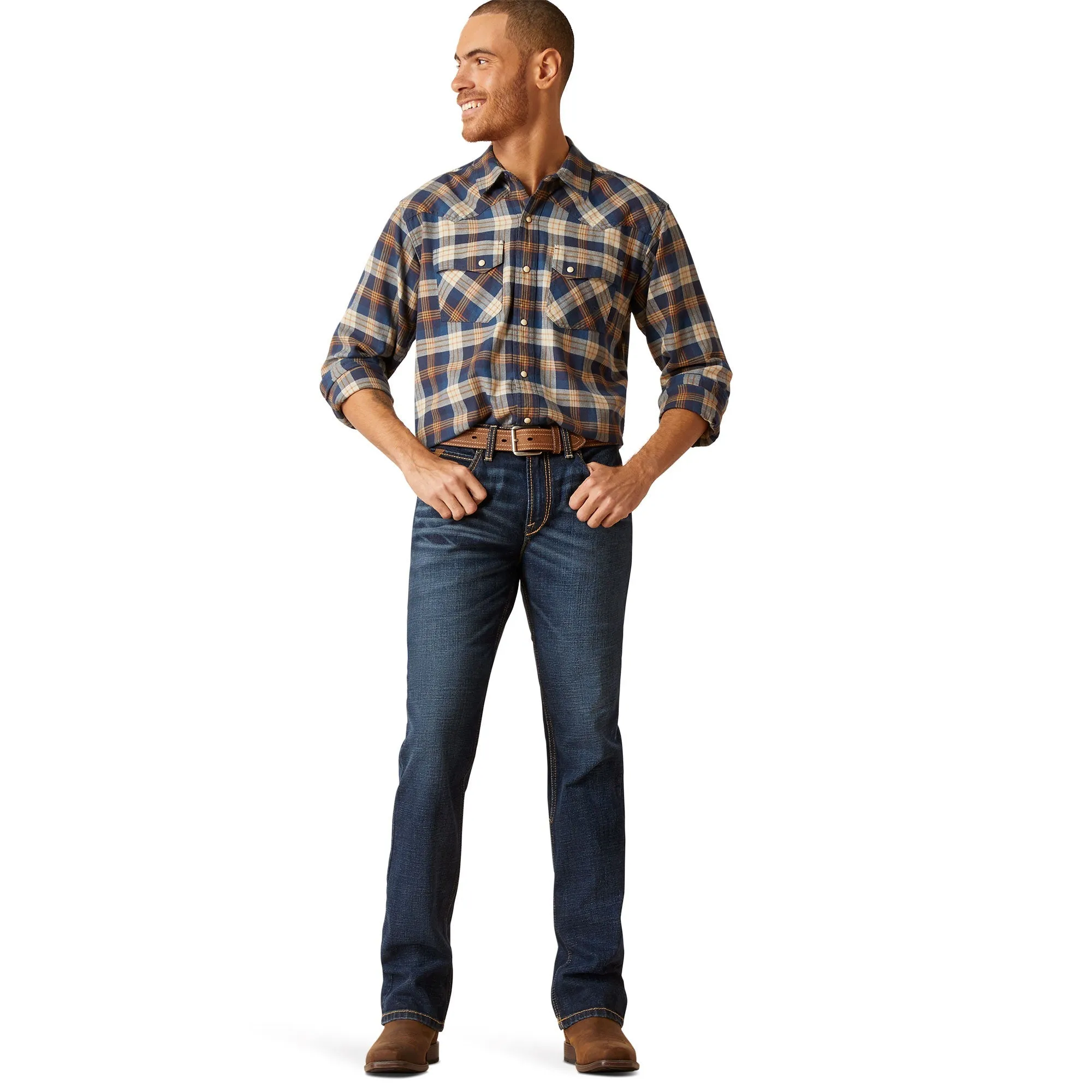 10045386 Ariat Men's M8 Modern Slim Reese Tornado 32''
