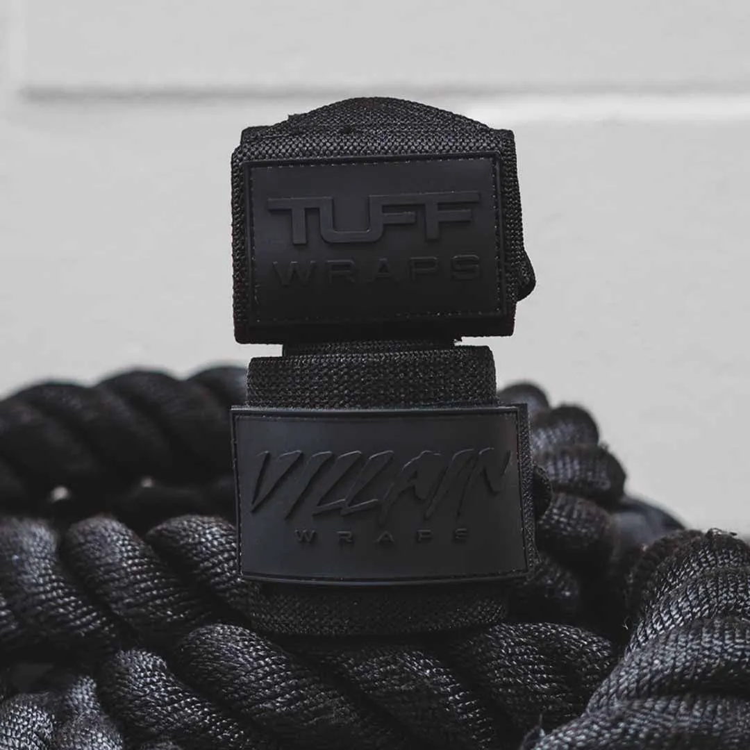 16" Villain Wrist Wraps - Blackout