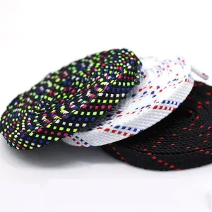 1pair Classic Sneakers Flat Mixed-colours Af1/aj Elastic Shoes Laces 100/120/140cm Length