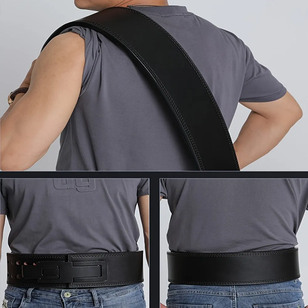 1pc Fitness Weighted Belt, Suitable For Squat Exercise, Fitness, Sports, Hard Pull Training