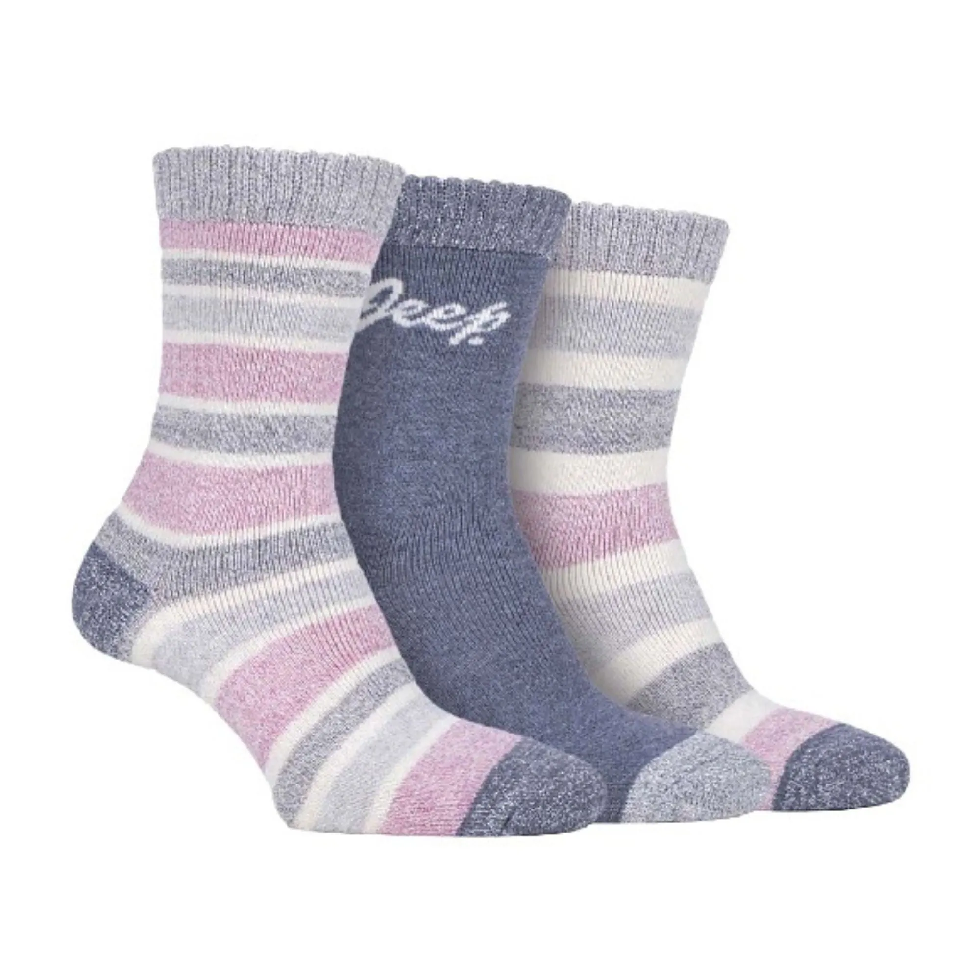 3 Pack Ladies Performance Heavy Duty Cushioned Hiking Boot Socks