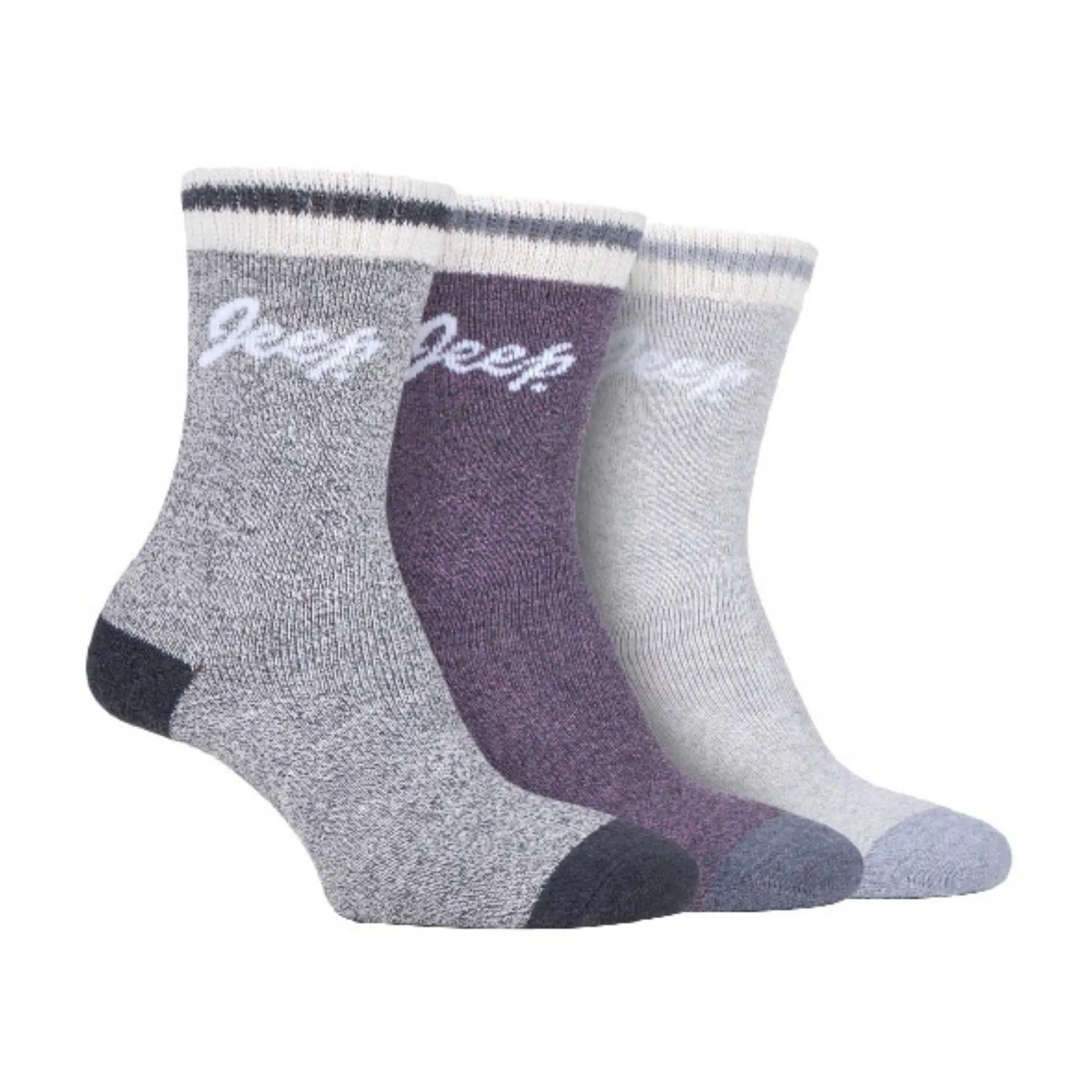 3 Pack Ladies Performance Heavy Duty Cushioned Hiking Boot Socks