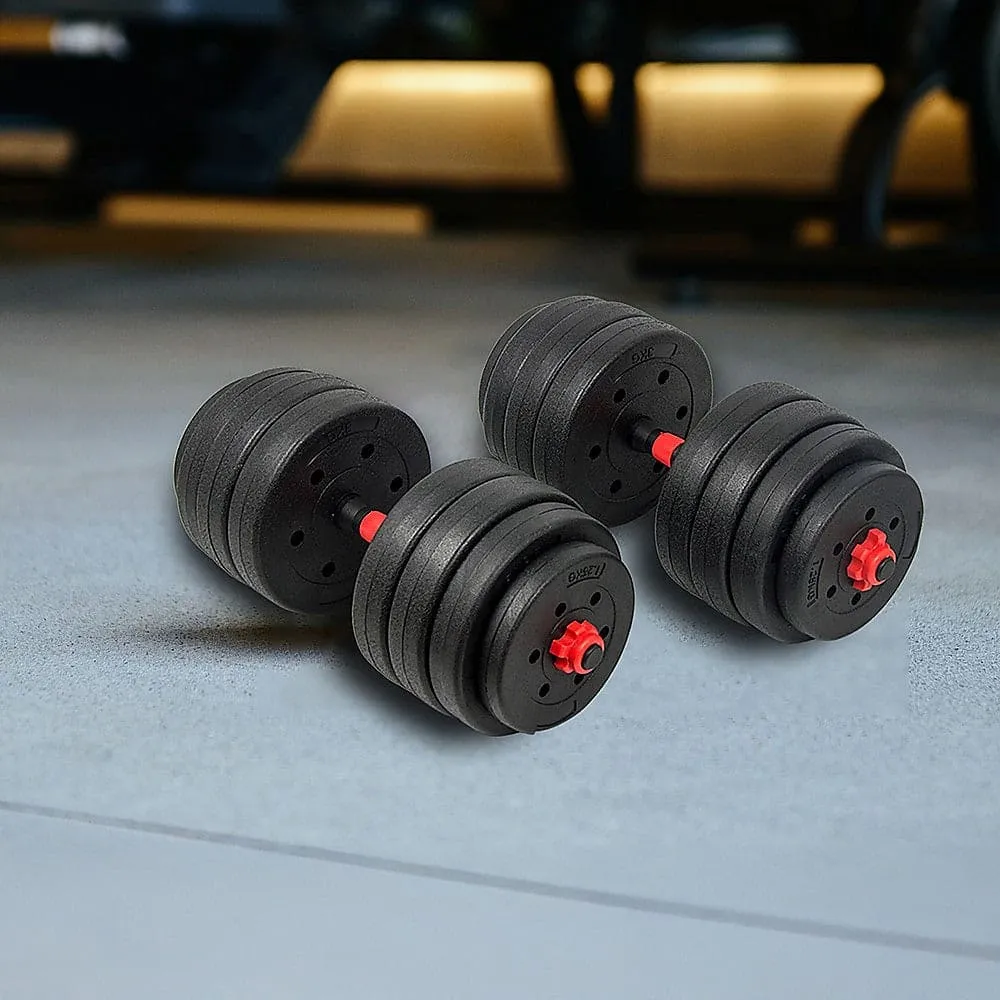 40kg Adjustable Rubber Dumbbell Set [ONLINE ONLY]