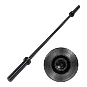 6ft Olympic Straight Bar Black Aluminium