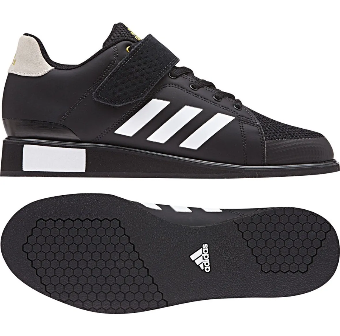 Adidas Power Perfect 3 Unisex Weightlifting Shoes - Black/White