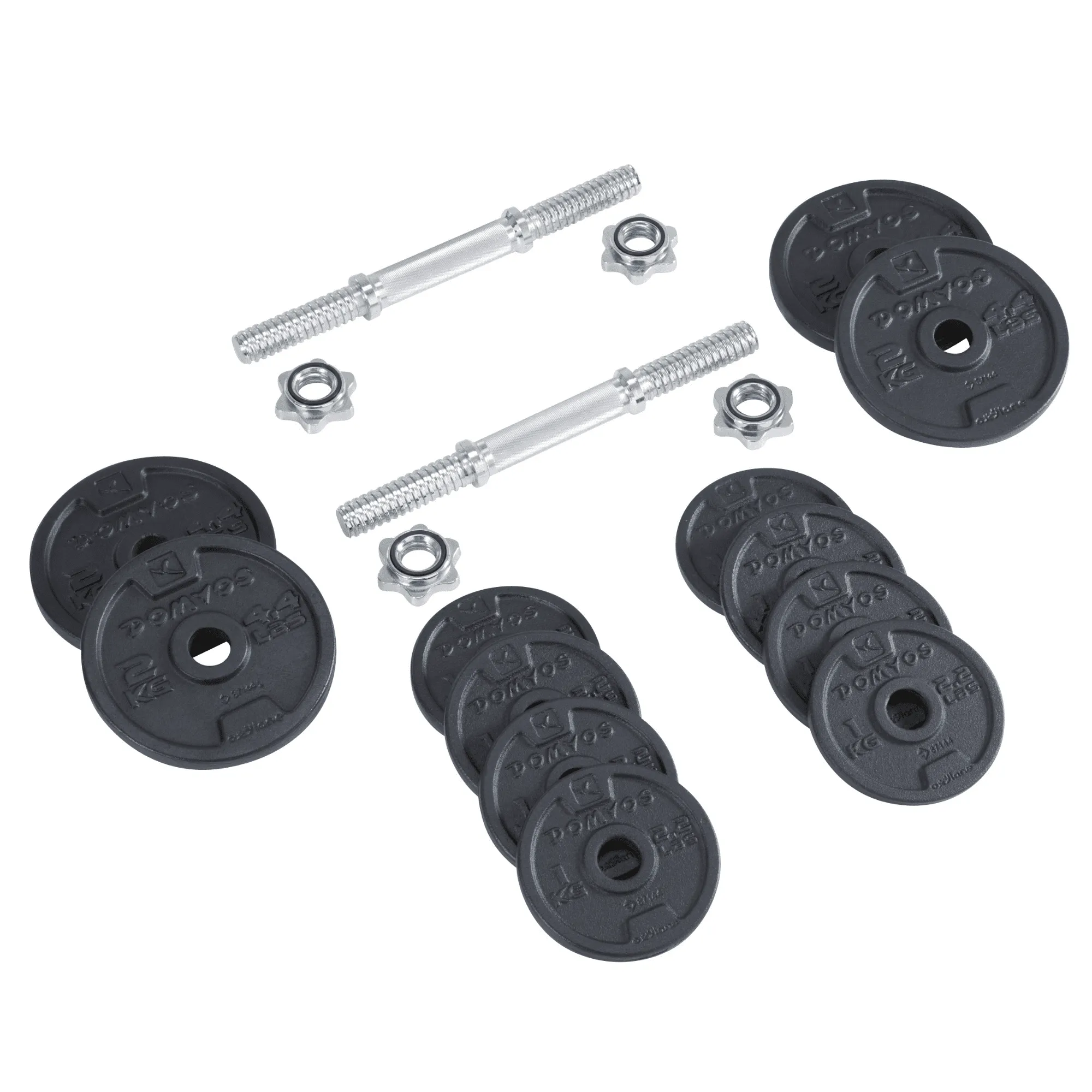 Adjustable Strength Training Dumbbell Set with Carrying Case, 44 lbs