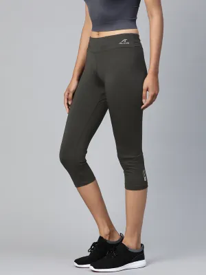 Alcis Women Black Solid Training Tights