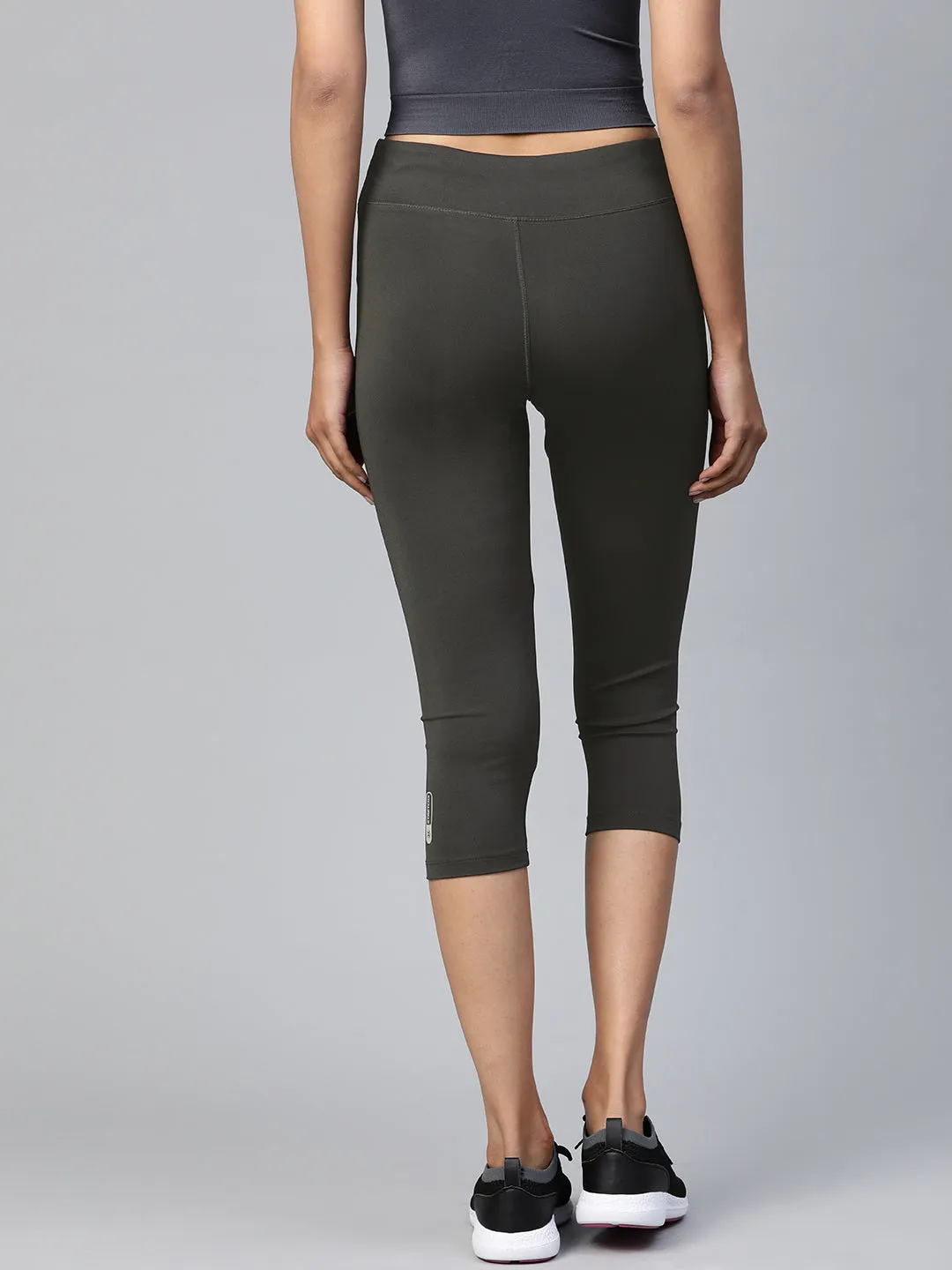 Alcis Women Black Solid Training Tights