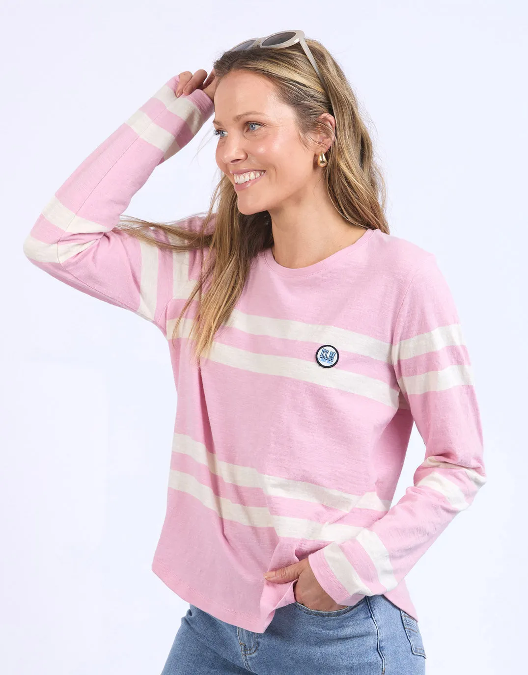 Allegra Long Sleeve Tee - Soft Pink