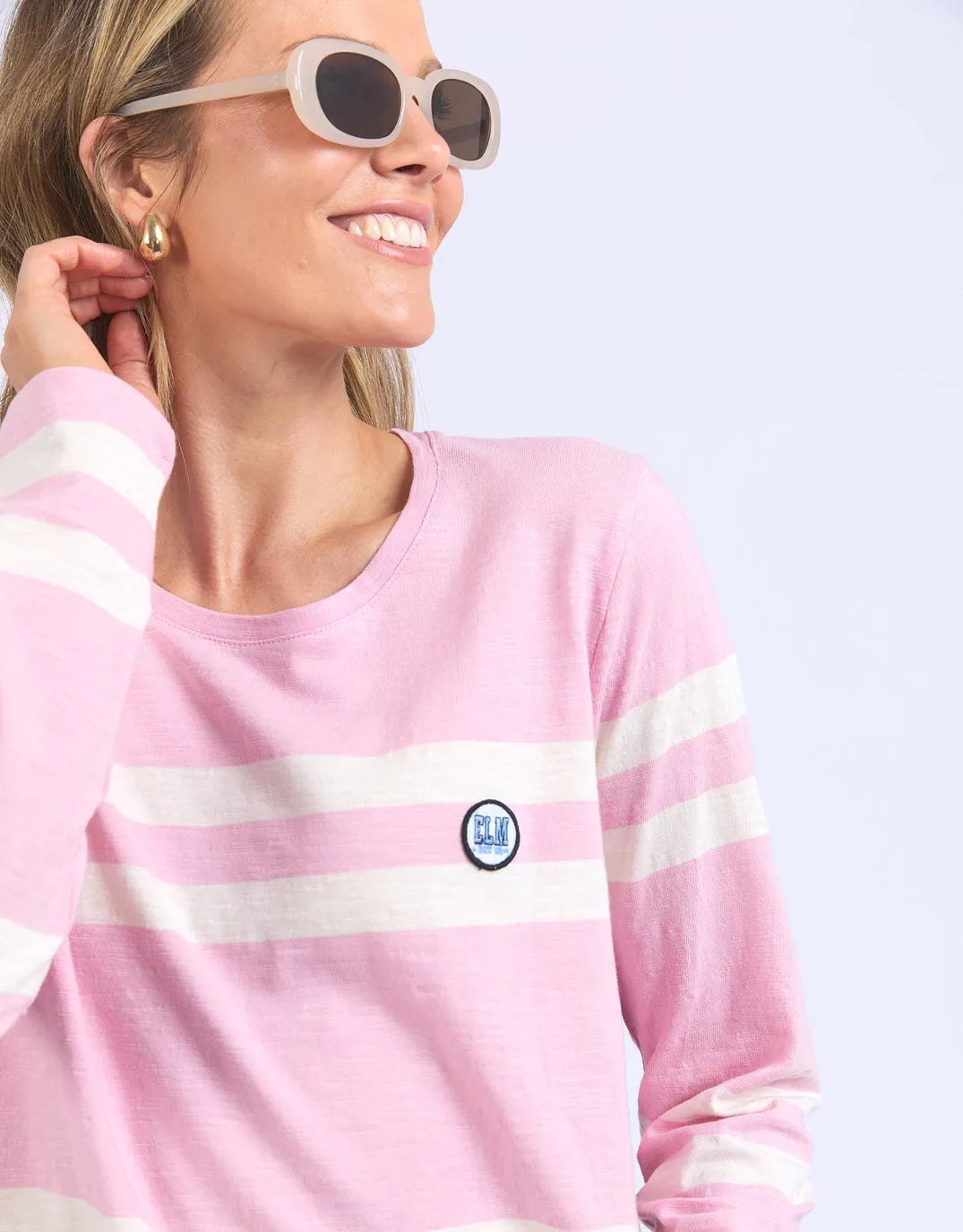 Allegra Long Sleeve Tee - Soft Pink
