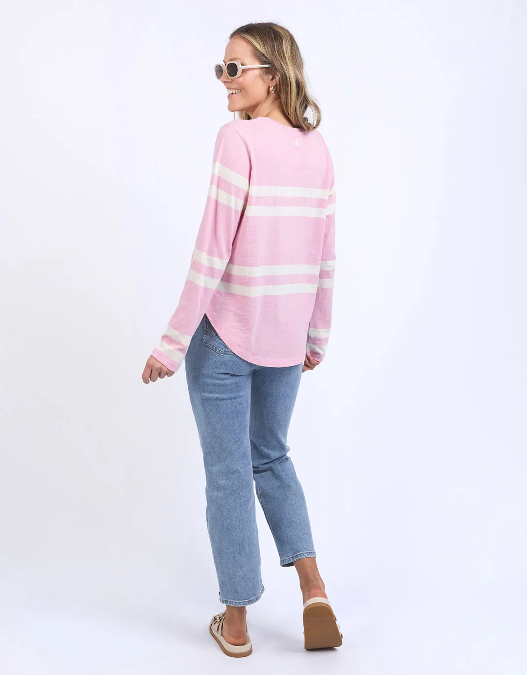 Allegra Long Sleeve Tee - Soft Pink