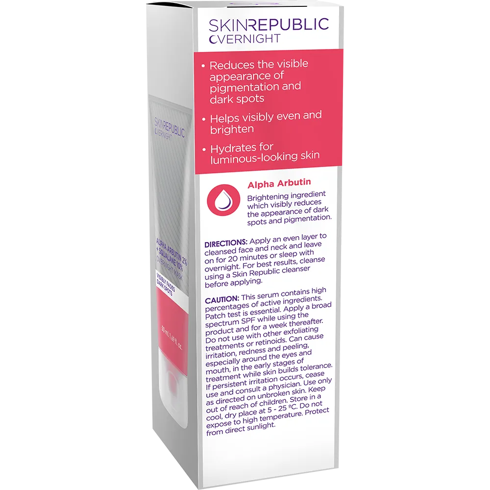 Alpha Arbutin 2%   Squalane 10% Overnight Mask