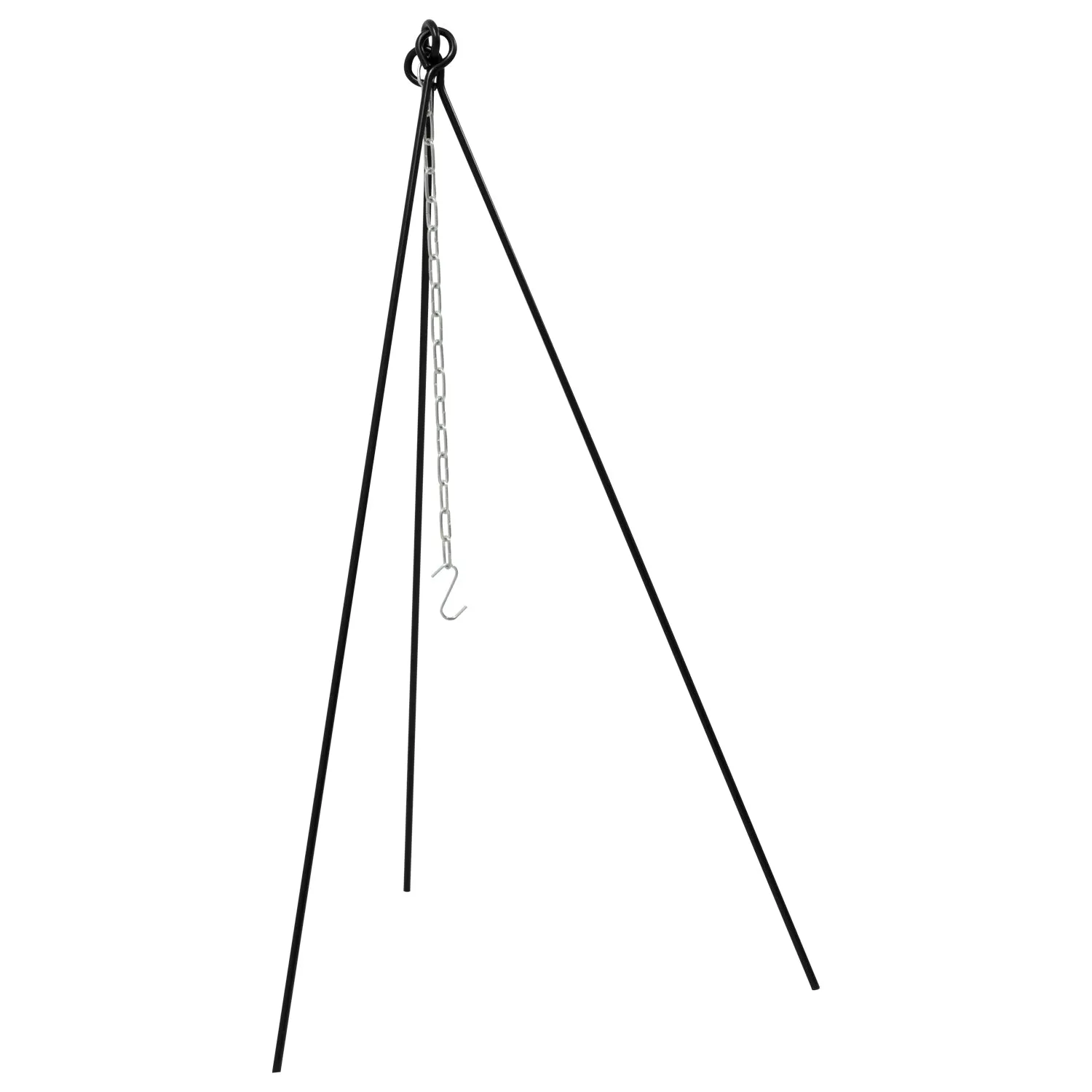 Andes Camping Cast Iron Dutch Oven & Tripod