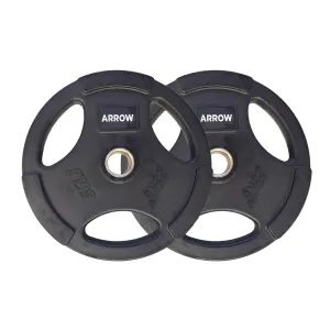 ARROW® 25kg Olympic Rubber Coated Weight Plate - PAIR
