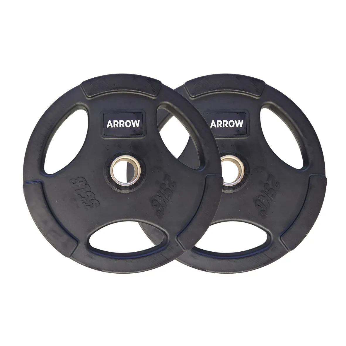 ARROW® 25kg Olympic Rubber Coated Weight Plate - PAIR
