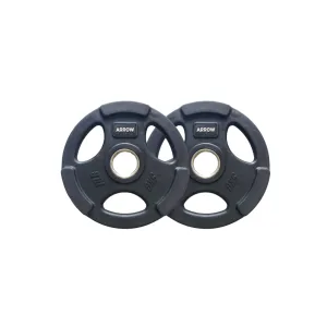 ARROW® 5kg Olympic Rubber Coated Weight Plate - PAIR