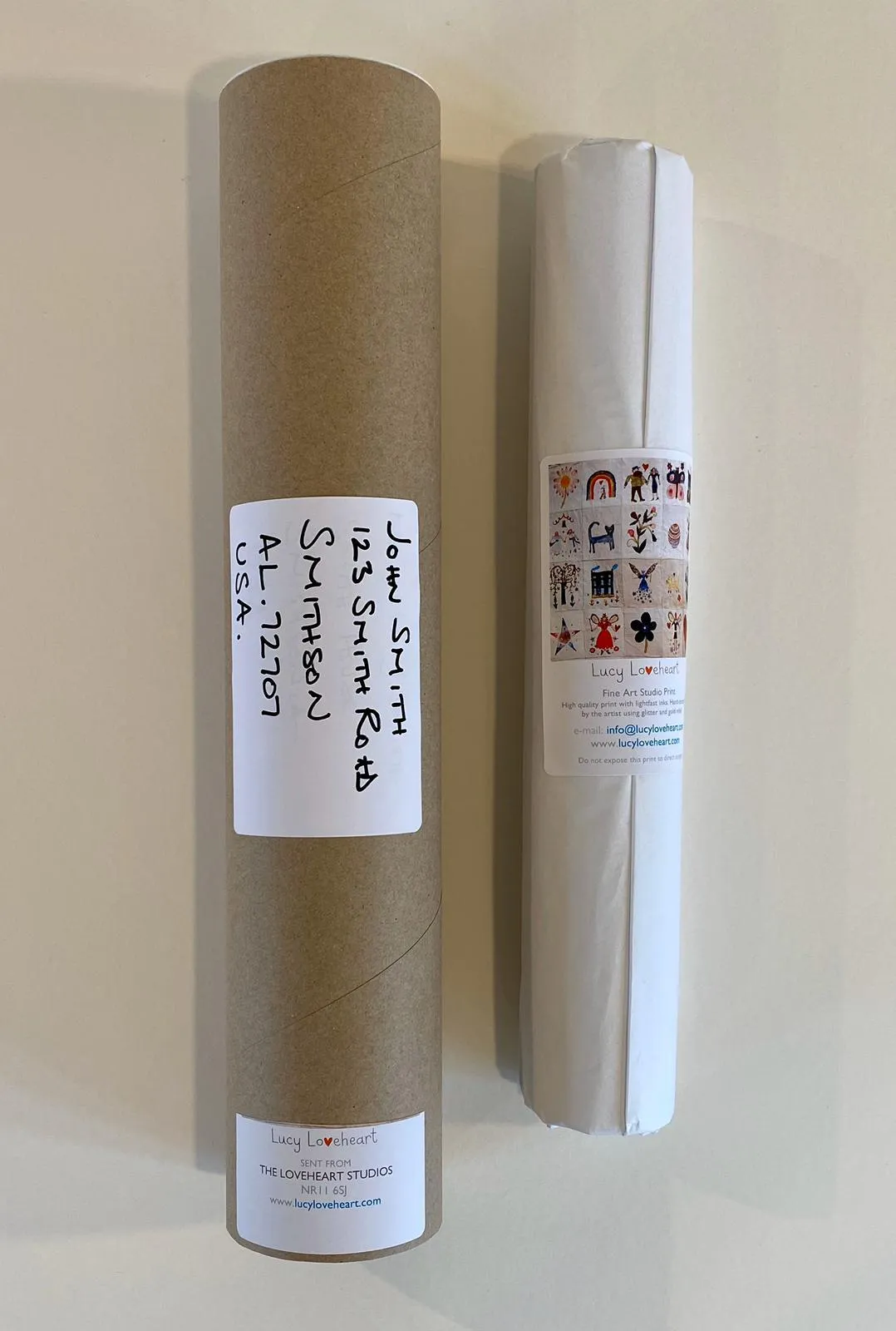 Art Print in a Tube | Diamond Queen | Lucy Loveheart