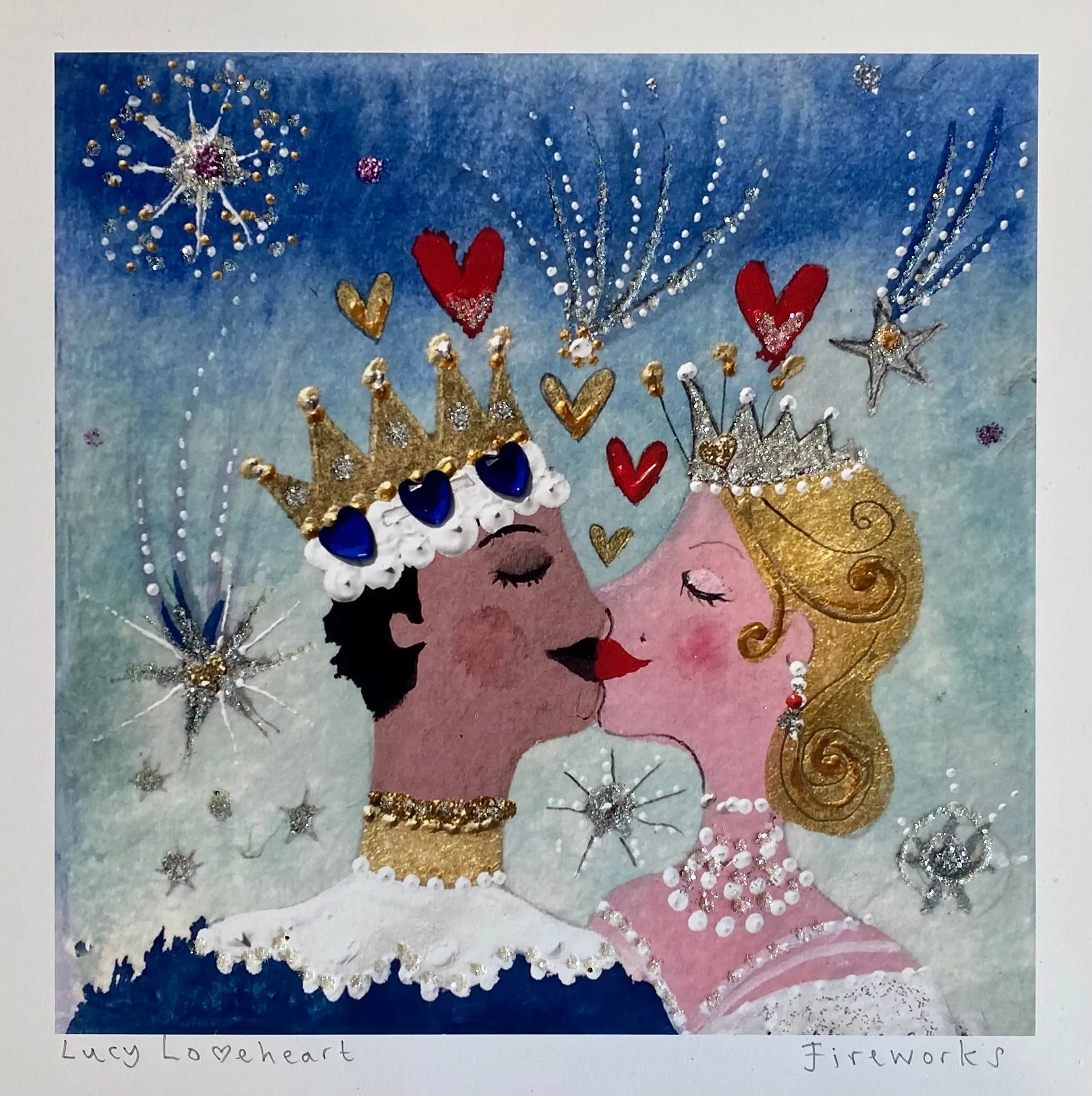 Art Prints |  Fireworks | Lucy Loveheart