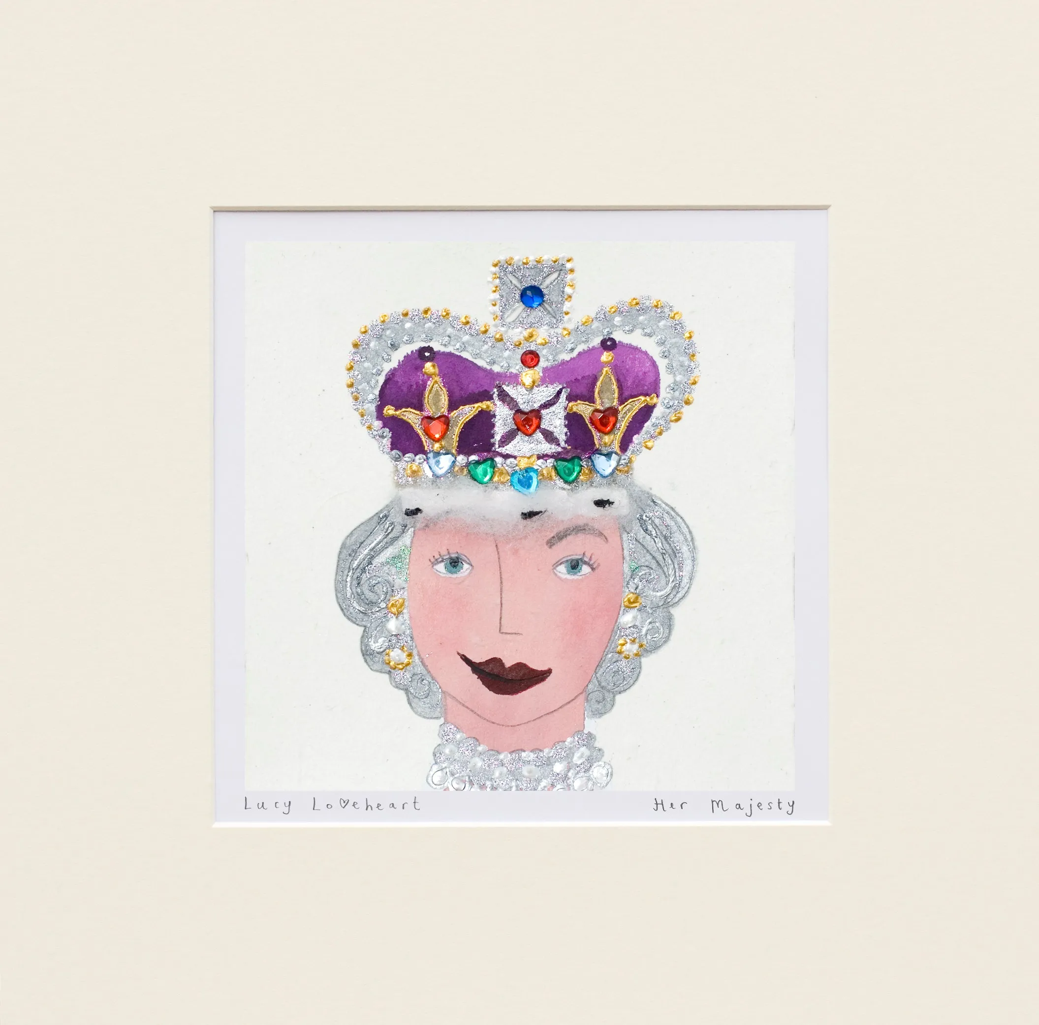 Art Prints |  Her Majesty | Lucy Loveheart