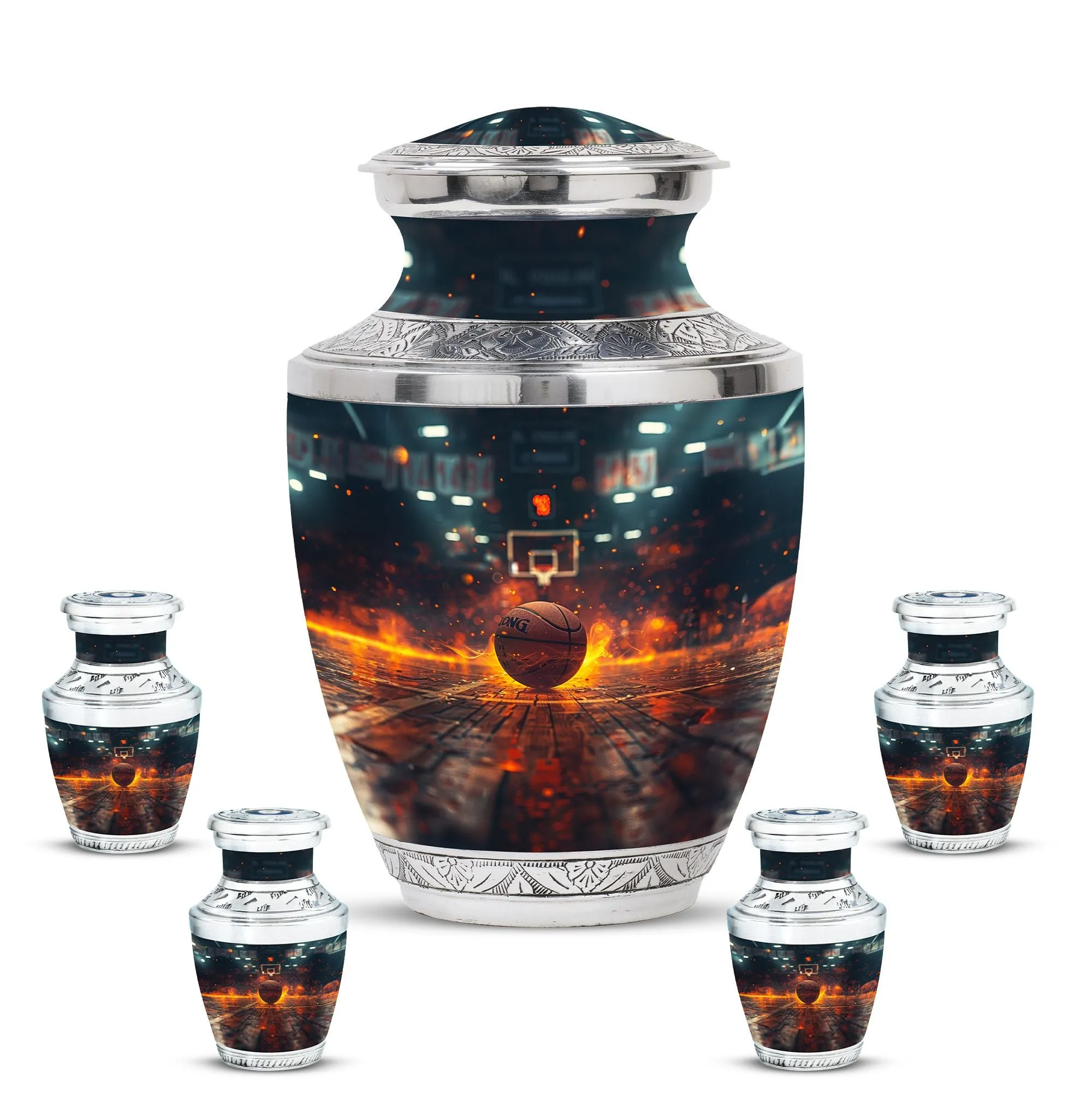 Basketball Cremation Small Urn For Ashes Memorial & Funeral Urn