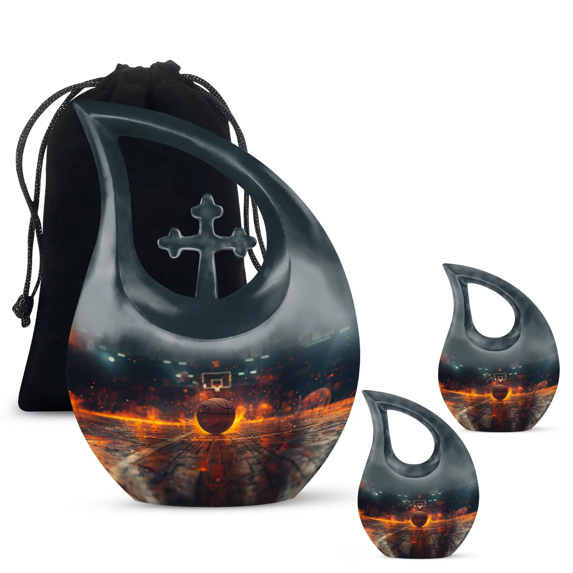 Basketball Cremation Small Urn For Ashes Memorial & Funeral Urn
