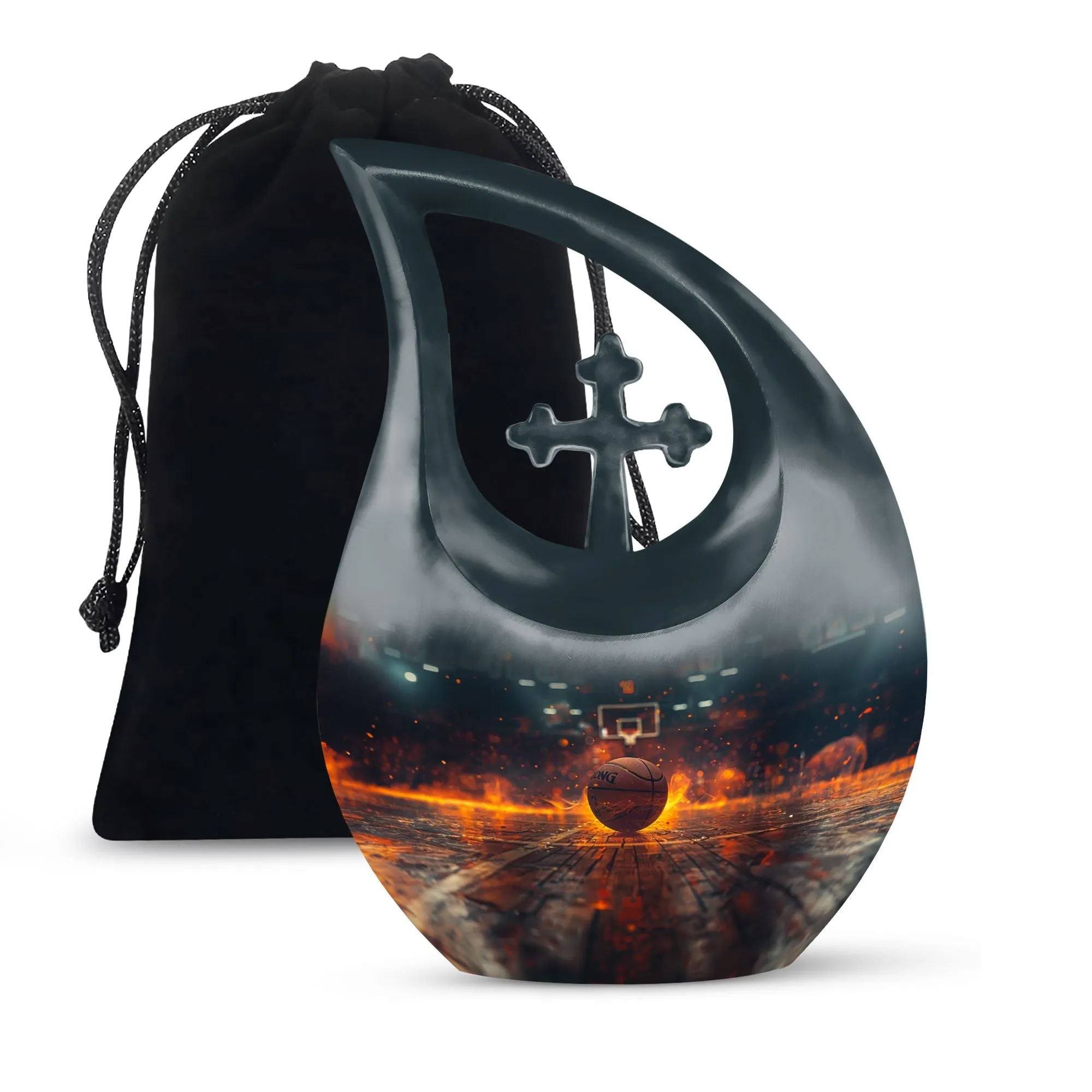Basketball Cremation Small Urn For Ashes Memorial & Funeral Urn