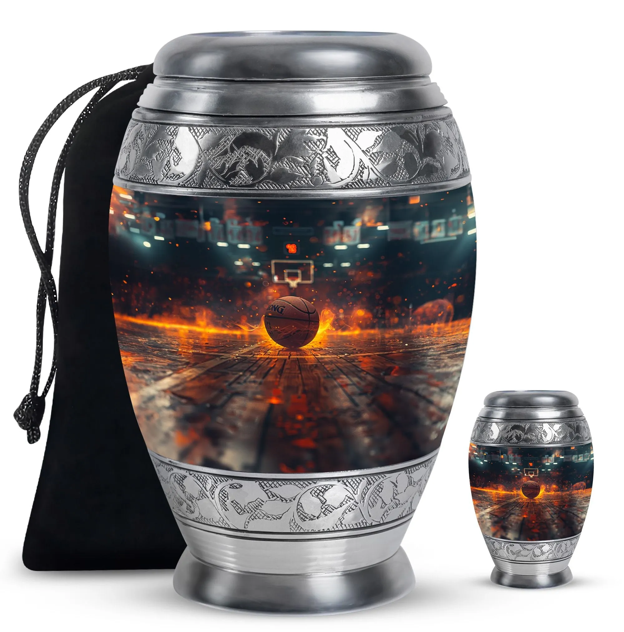 Basketball Cremation Small Urn For Ashes Memorial & Funeral Urn