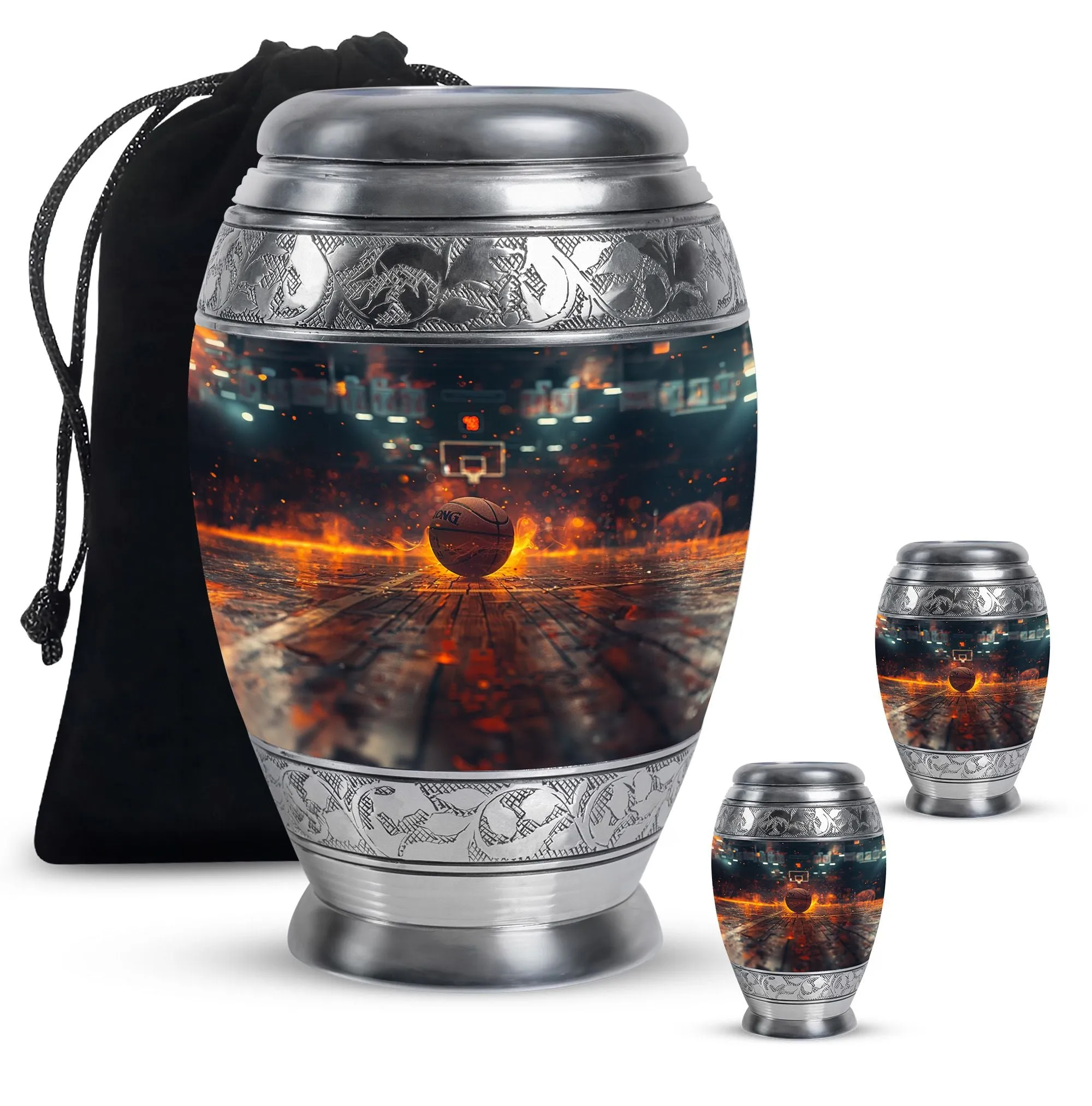 Basketball Cremation Small Urn For Ashes Memorial & Funeral Urn