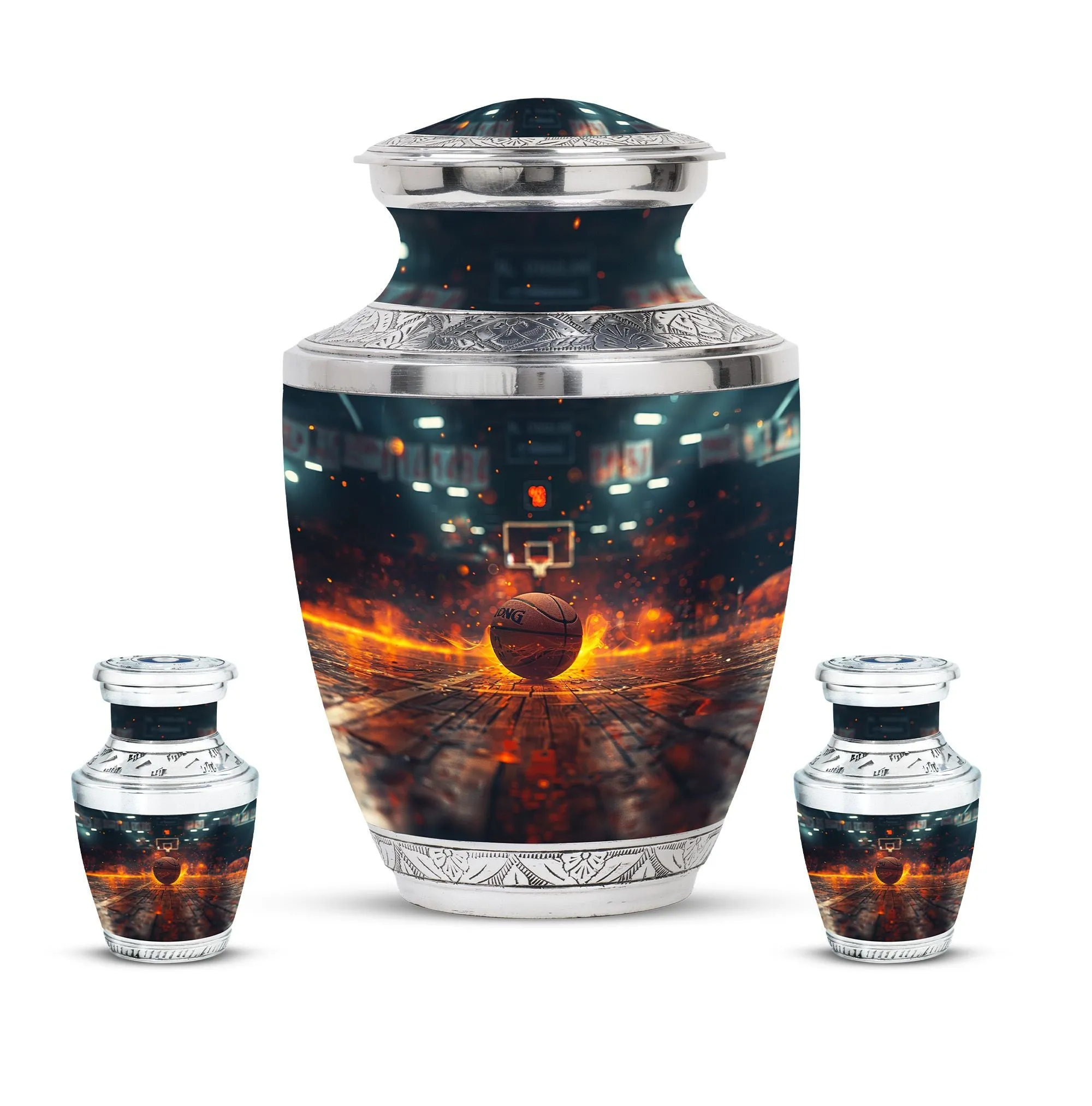 Basketball Cremation Small Urn For Ashes Memorial & Funeral Urn
