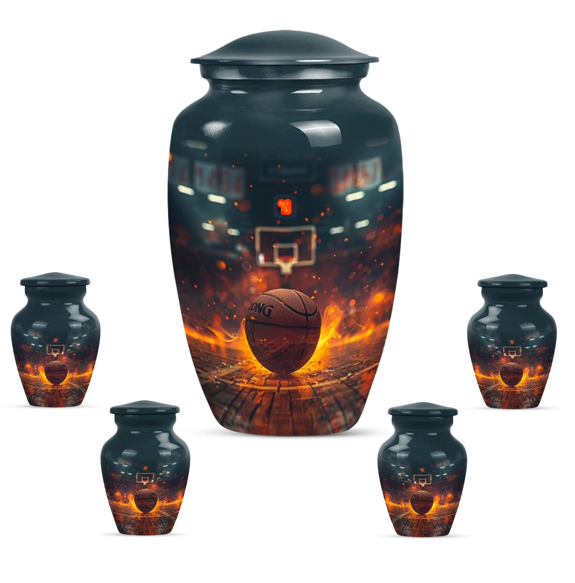 Basketball Cremation Small Urn For Ashes Memorial & Funeral Urn