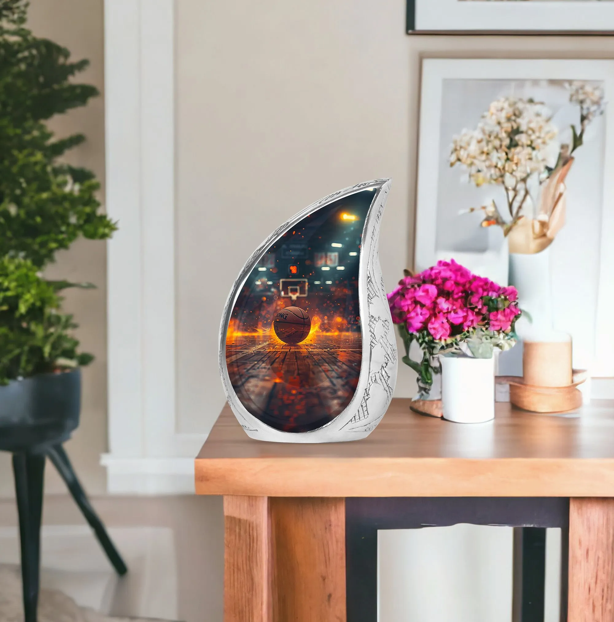 Basketball Cremation Small Urn For Ashes Memorial & Funeral Urn