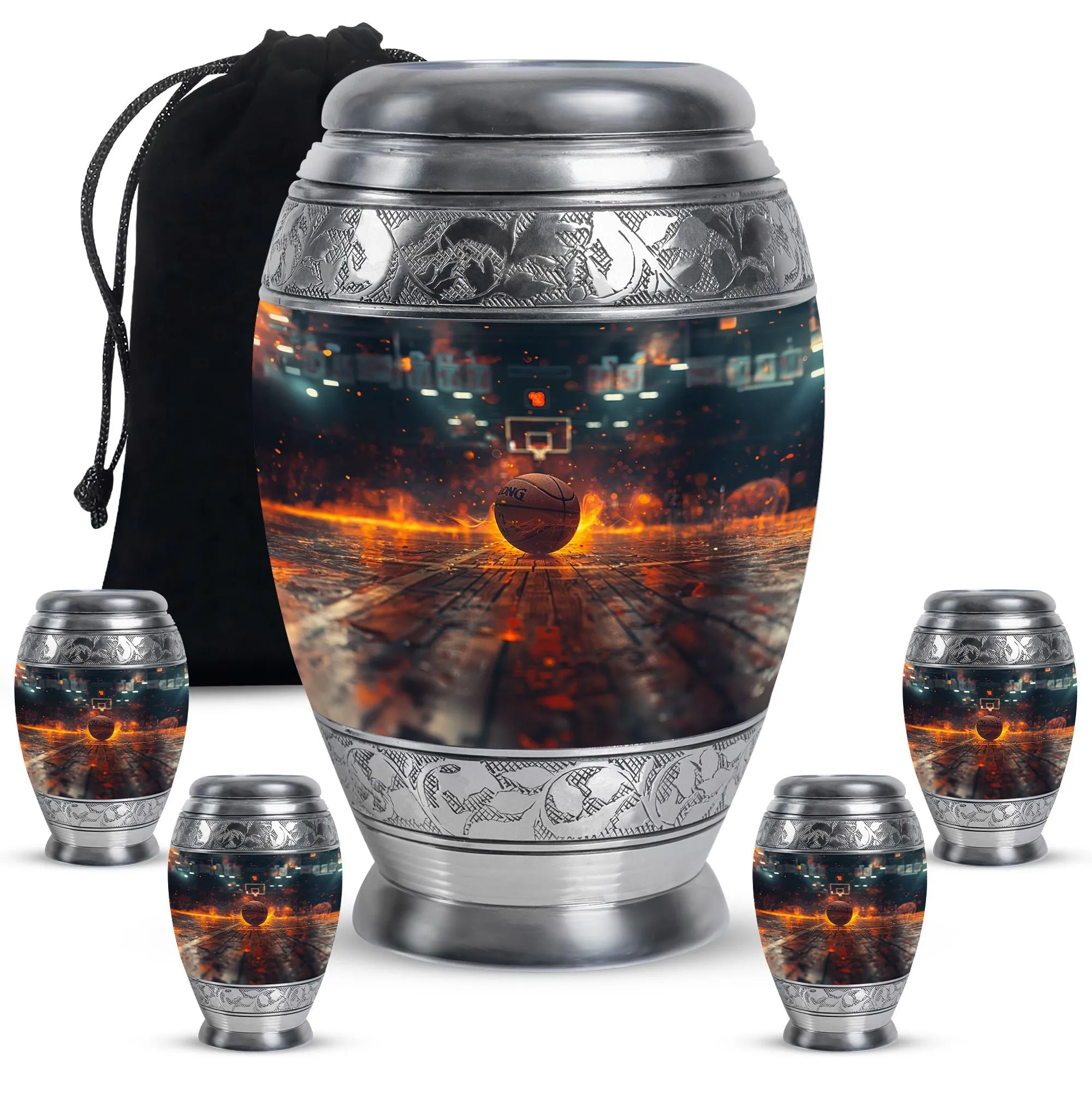 Basketball Cremation Small Urn For Ashes Memorial & Funeral Urn