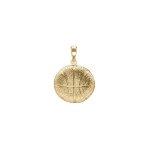 Basketball Open Back Pendant (14K)