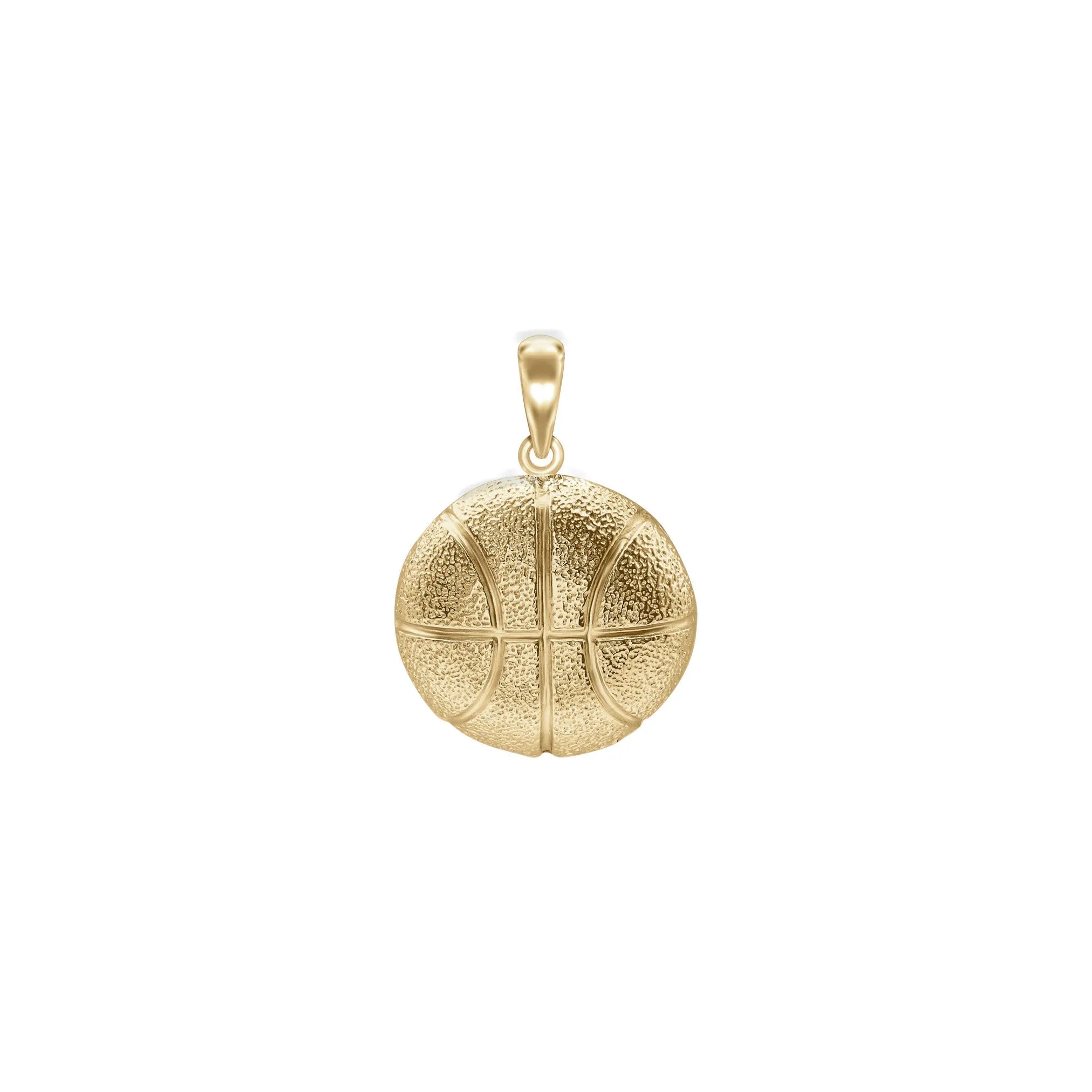 Basketball Open Back Pendant (14K)