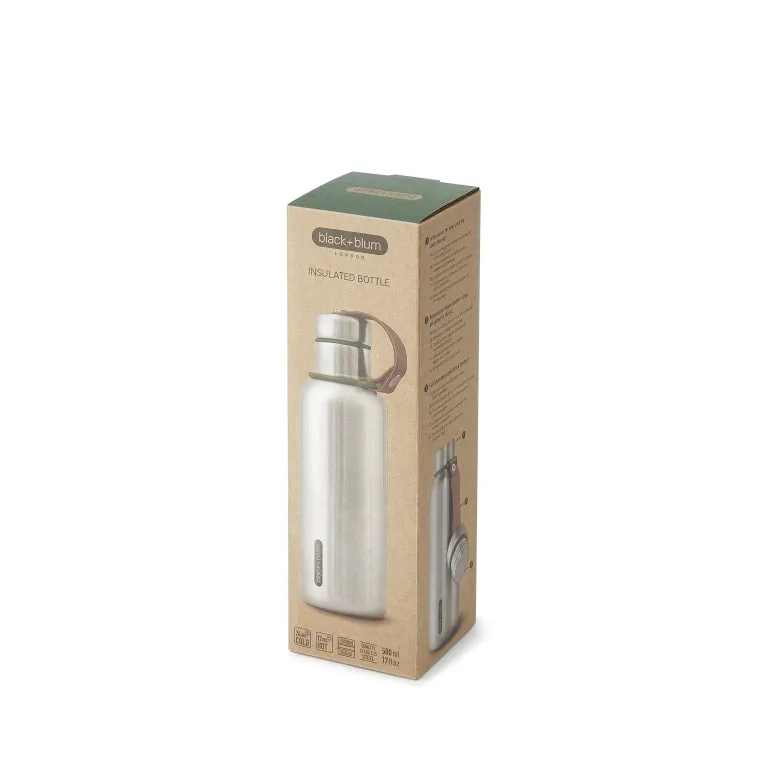 Black Blum Insulated Water Bottle - 0.5Ltr - Olive