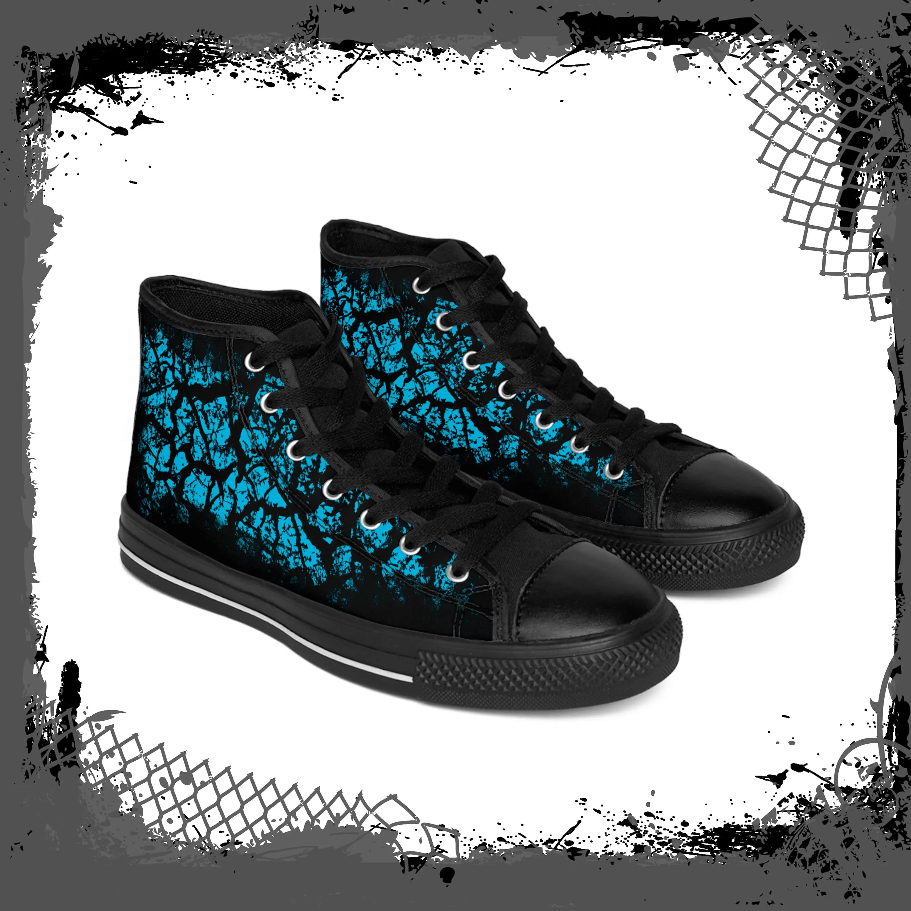BLU/BLK Men's "Frac'd" High Tops