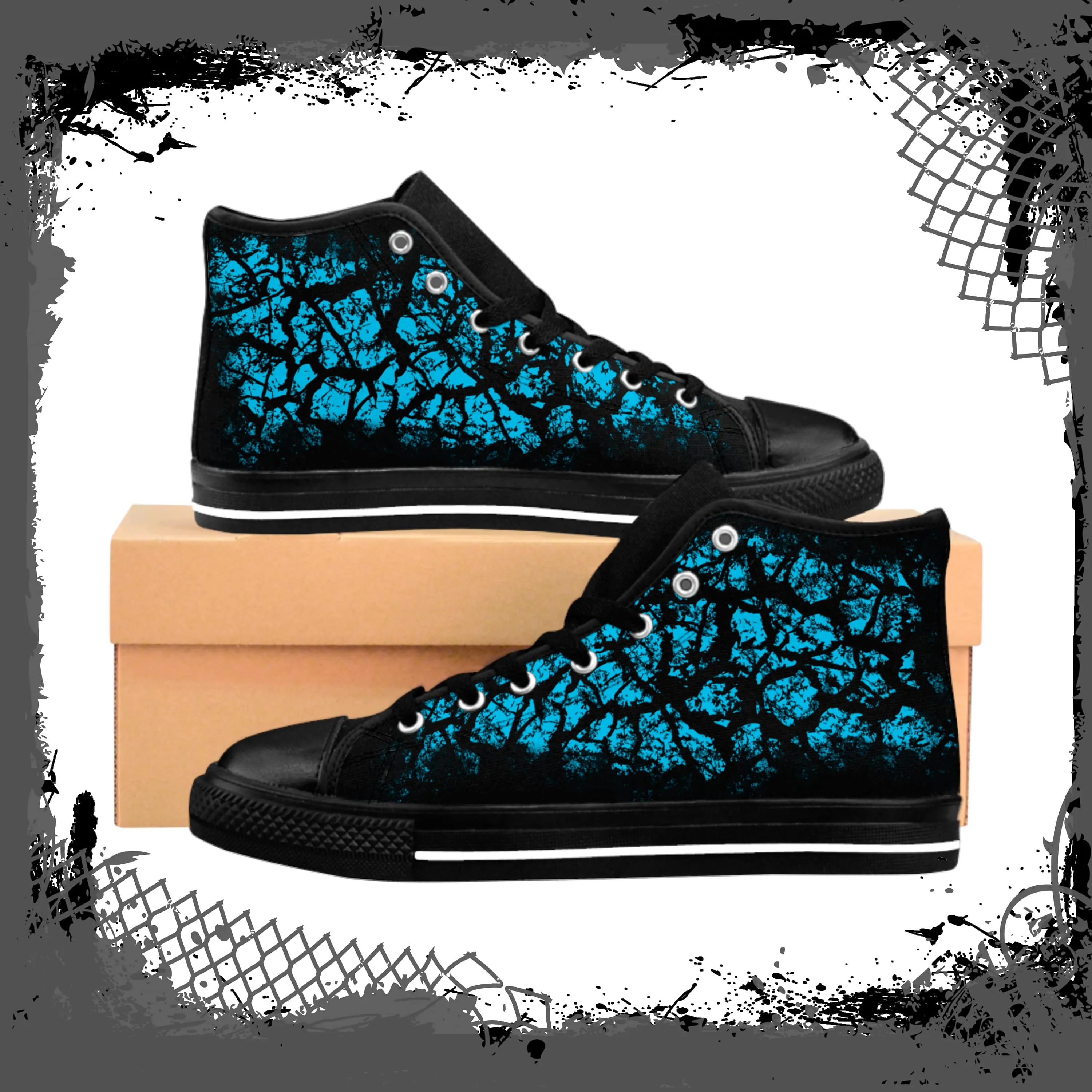 BLU/BLK Men's "Frac'd" High Tops