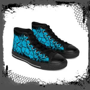 BLU/BLK Women’s "Cracked" High tops