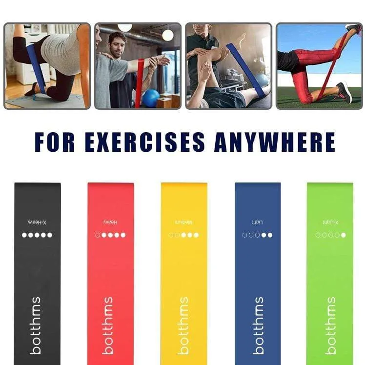 botthms Hip Resistance bands - Set of 5