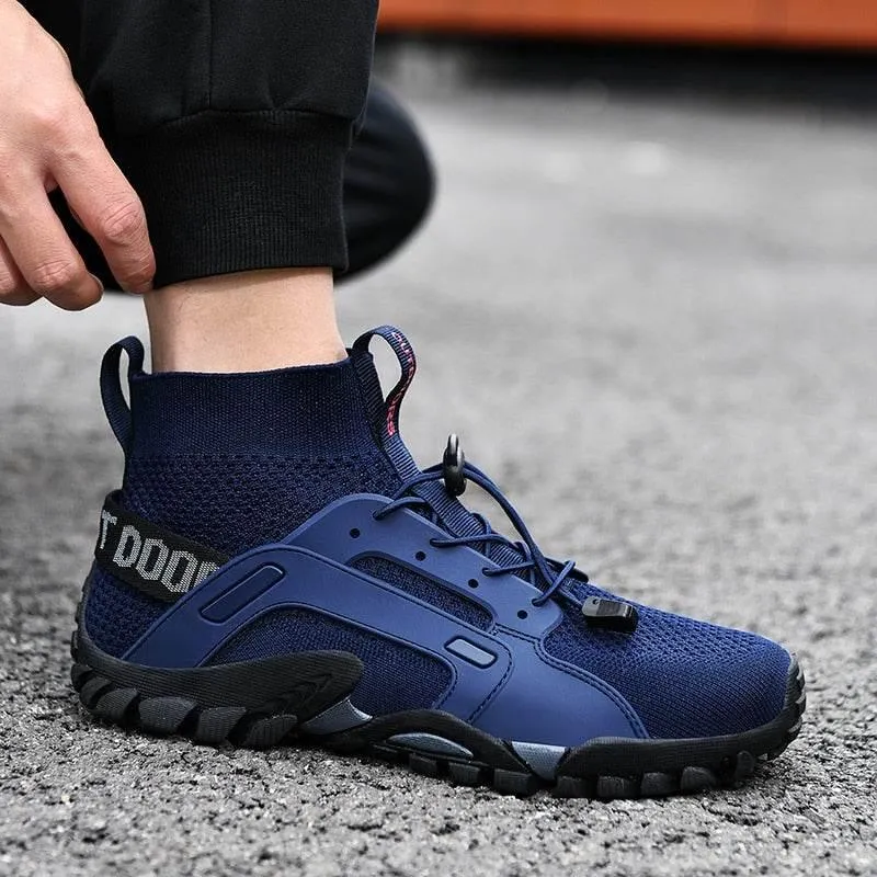 Breathable Hiking Sneakers - Slip-On Outdoor Footwear