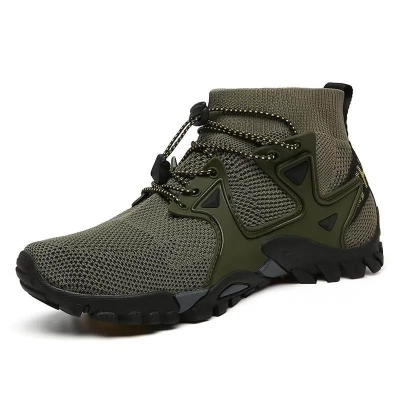 Breathable Hiking Sneakers - Slip-On Outdoor Footwear