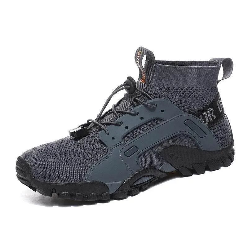 Breathable Hiking Sneakers - Slip-On Outdoor Footwear