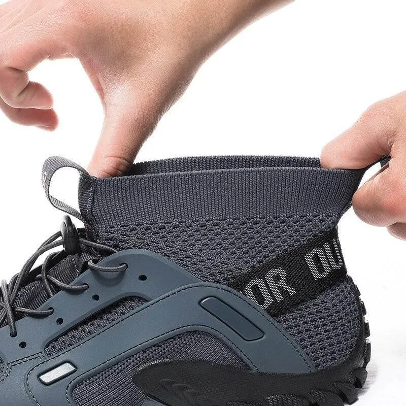 Breathable Hiking Sneakers - Slip-On Outdoor Footwear