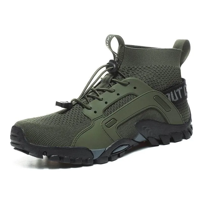 Breathable Hiking Sneakers - Slip-On Outdoor Footwear