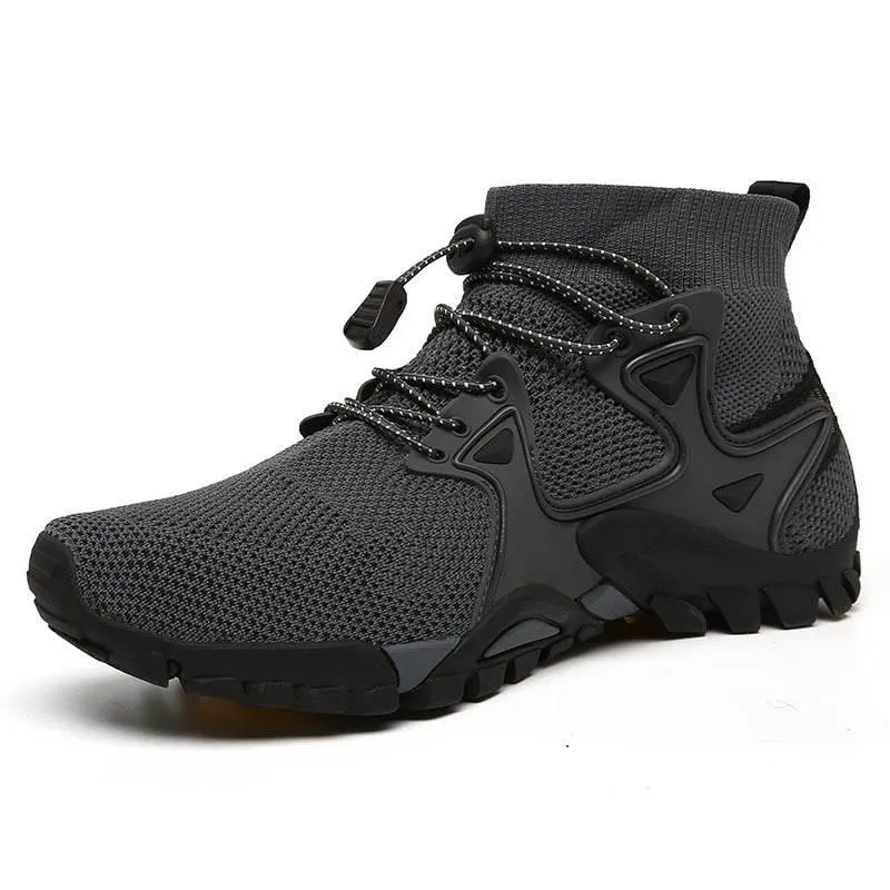Breathable Hiking Sneakers - Slip-On Outdoor Footwear