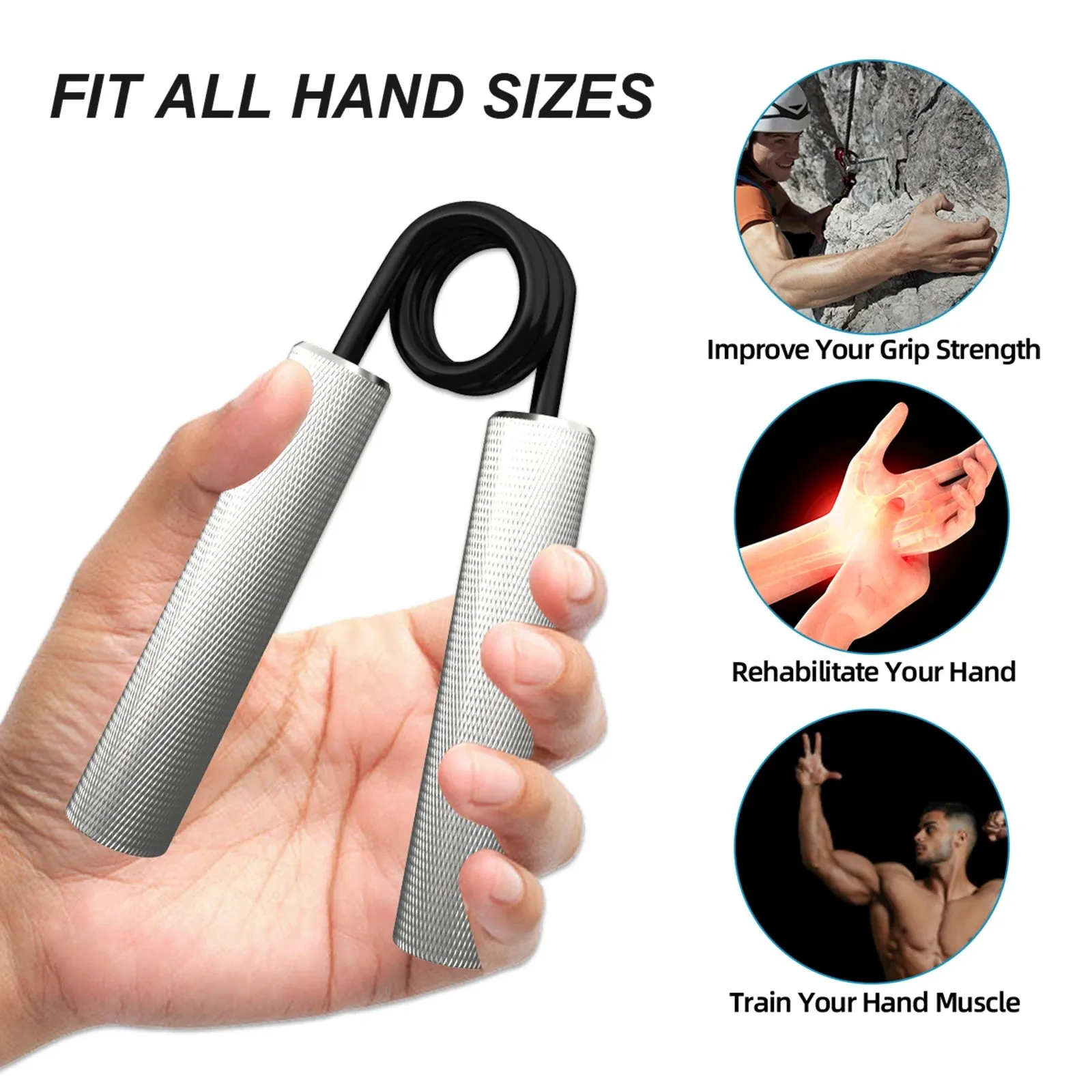 Build Forearm Strength with Our Metal Grip Strength Trainer!