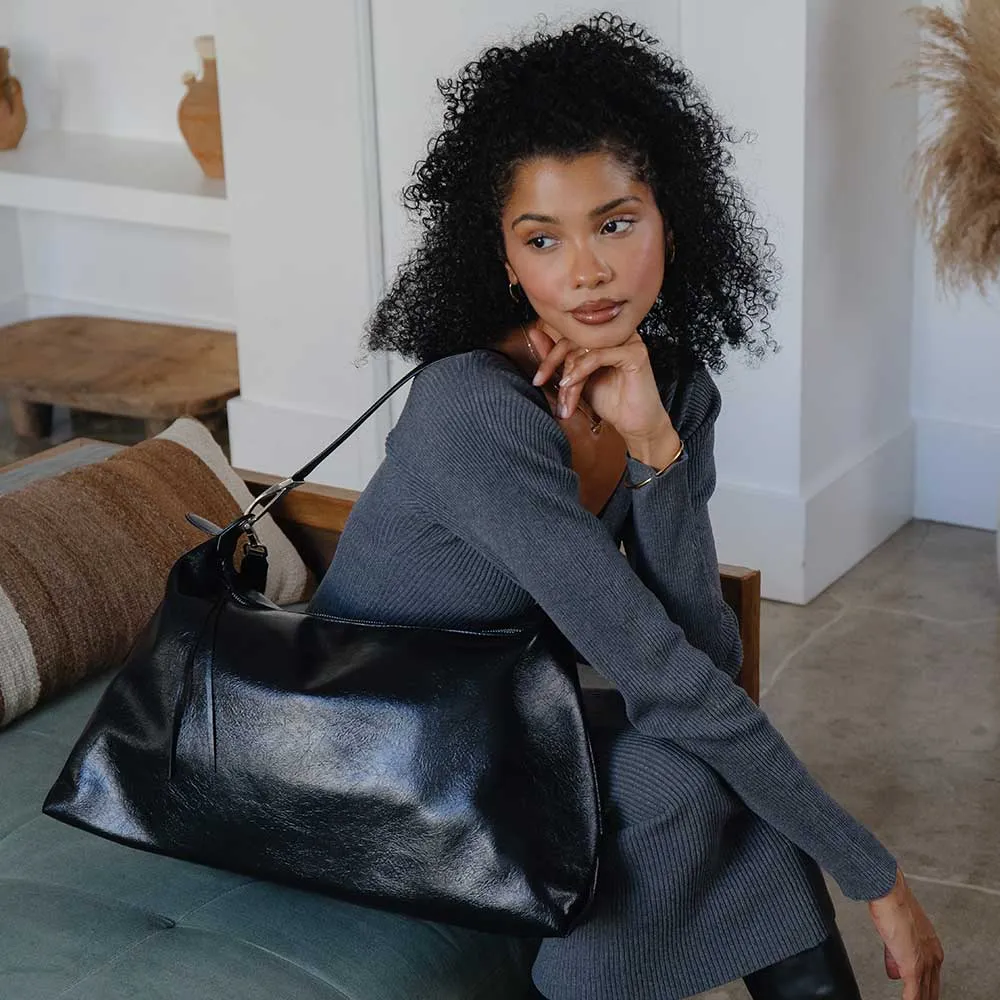 charlie recycled vegan shoulder bag