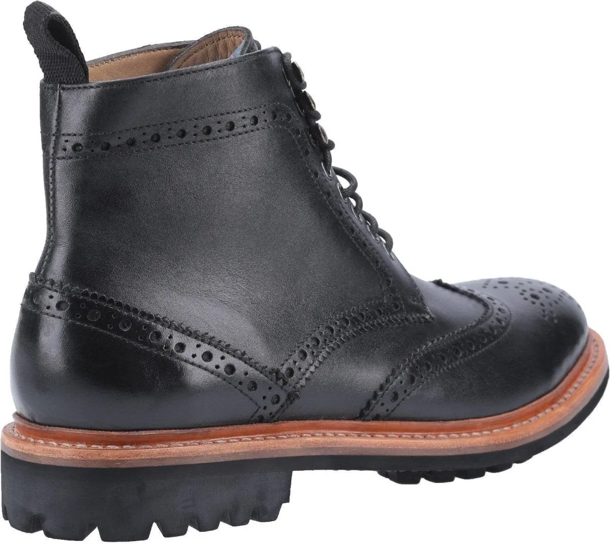 Cotswold Rissington Commando Mens Leather Brogue Boots